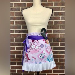 The Golden Girls Apron Retro 80s 90s Waist Apron with Pocket NEW Ruffle
